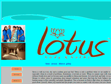 Tablet Screenshot of lotusbodyandbath.com